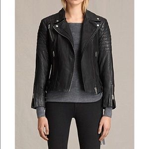 All Saints Papin Biker Leather Jacket